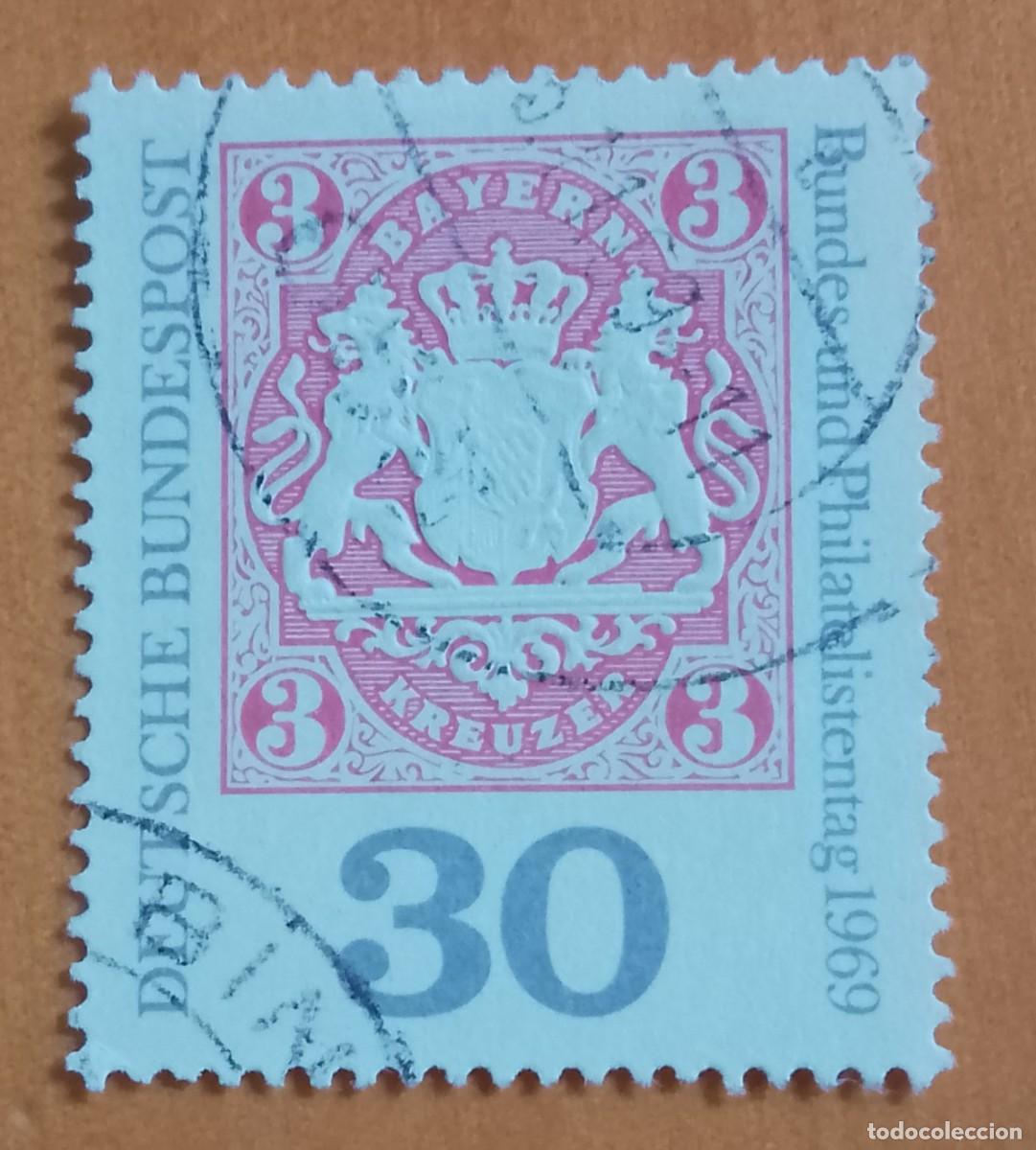 Sellos: ALEMANIA - V/F 30 - A&Ntilde;O 1969 - CONGRESO FILAT&Eacute;LICO ALEM&Aacute;N - 466