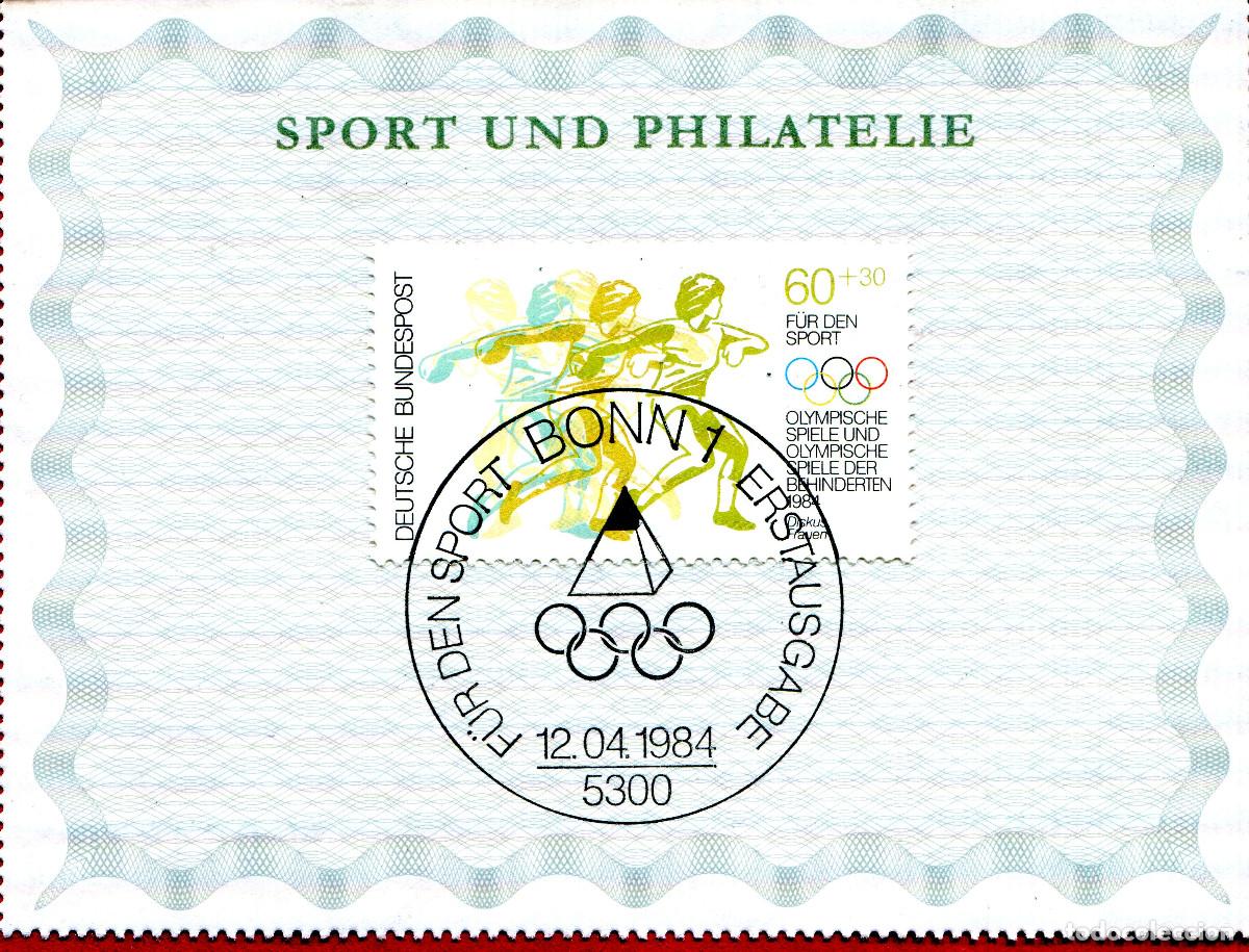 Sellos: ALEMANIA FEDERAL 1984 STAMP MICHEL DE 1206