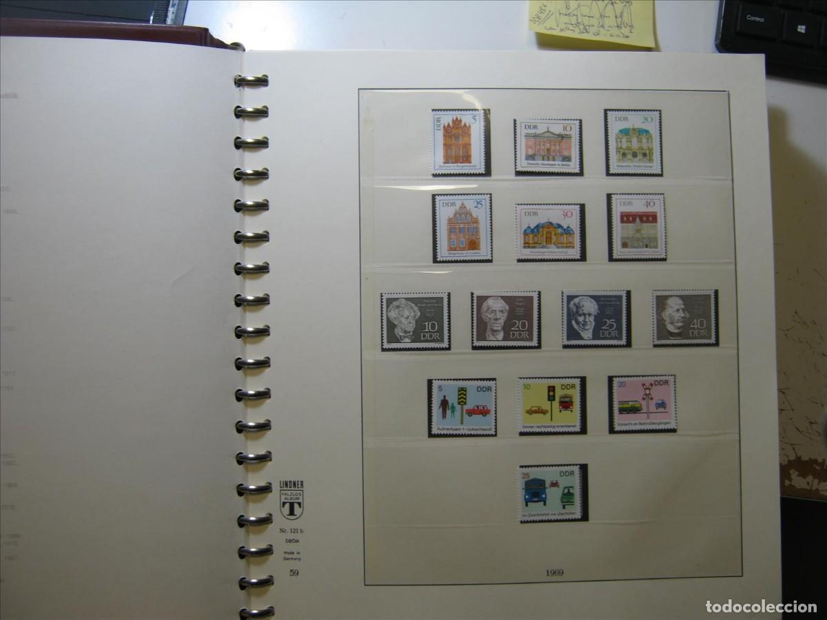 Briefmarken: &Aacute;LBUM CON DDR ALEMANIA ORIENTAL 1969 A 1974 COMPLETOS EN MNH** SIN 1972 LUJO!!!