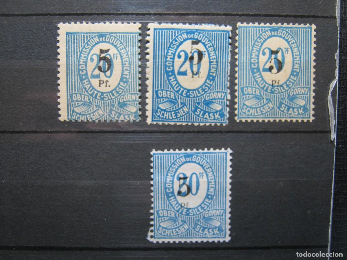 Briefmarken: ALEMANIA OCUPACI&Oacute;N SILESIA YVERT 28 MH/(*) VARIANTES DE CIFRA LUJO.