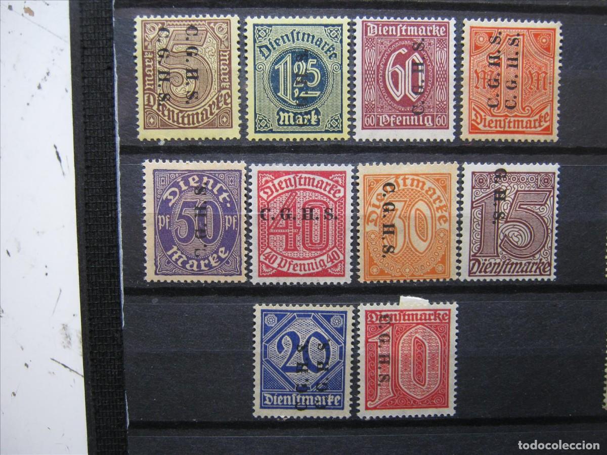 Sellos: ALEMANIA OCUPACI&Oacute;N SILESIA 1920 LOTE SERVICIO MH* LUJO.