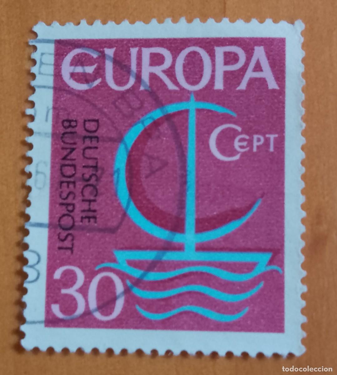 Sellos: ALEMANIA - V/F 30 - EUROPA, CEPT, BARCO - YV 377, MI 520