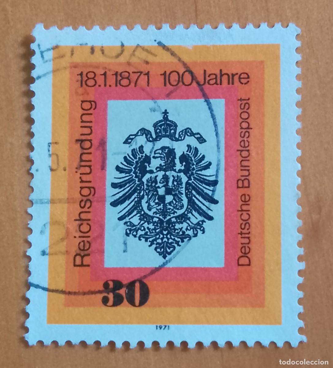 Sellos: ALEMANIA - V/F 30 - 100 A&Ntilde;OS DE LA FUNDACI&Oacute;N DEL REICH 18.1.1871