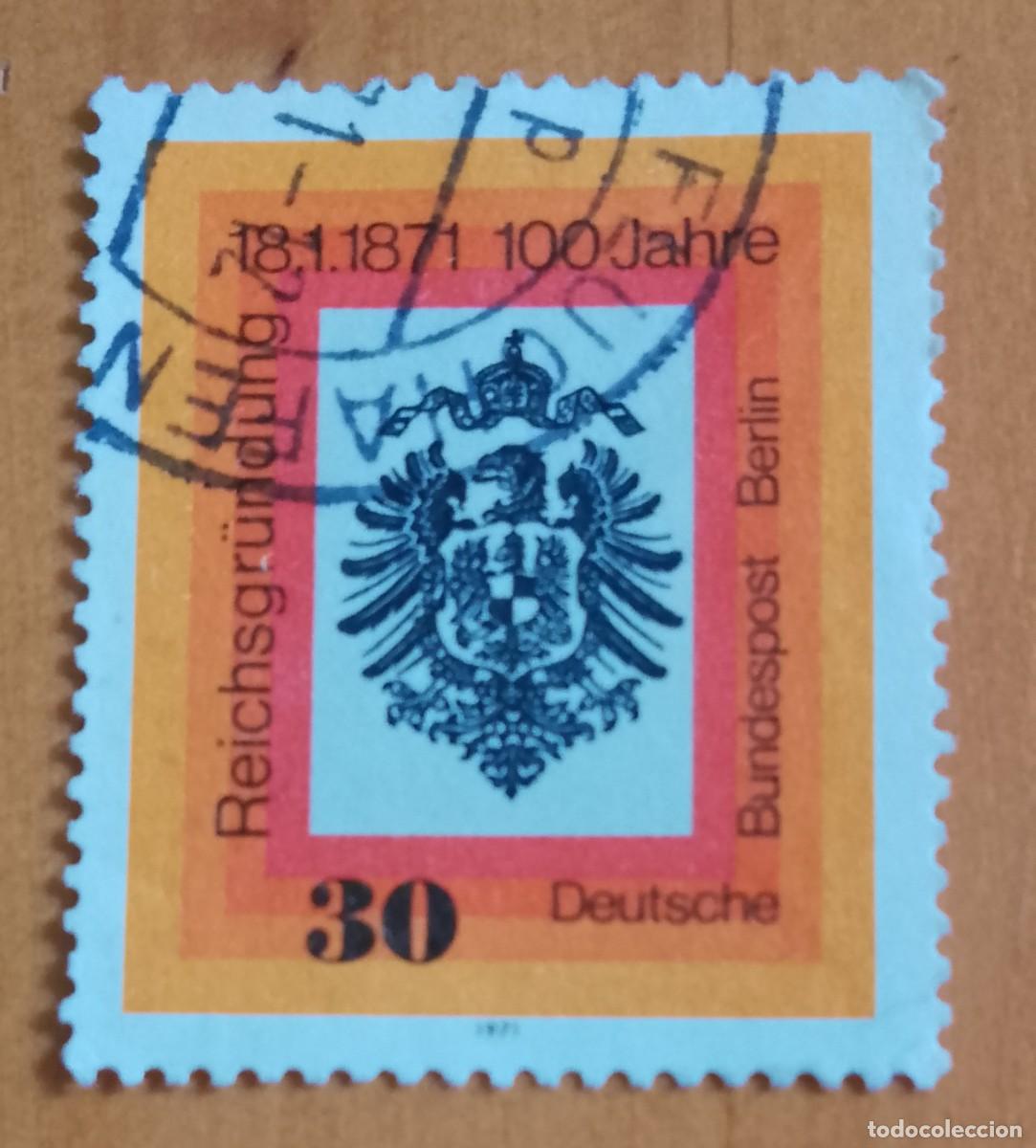Sellos: ALEMANIA - V/F 30 - 100 A&Ntilde;OS DE LA FUNDACI&Oacute;N DEL REICH 18.1.1871