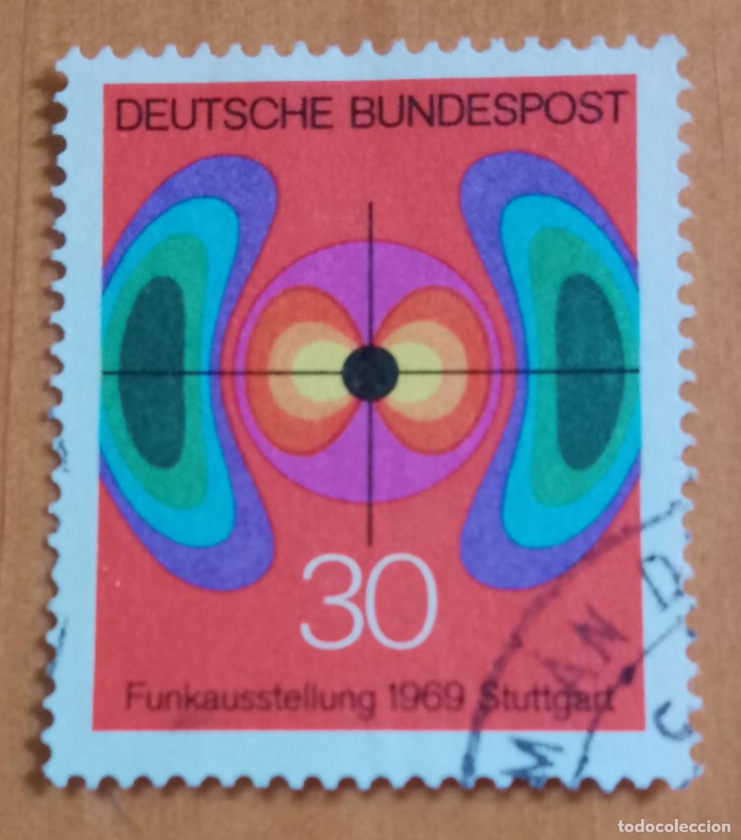 Sellos: ALEMANIA - V/F 30 - EXPOSICI&Oacute;N DE RADIO Y TELEVISI&Oacute;N, STUTTGART 1969