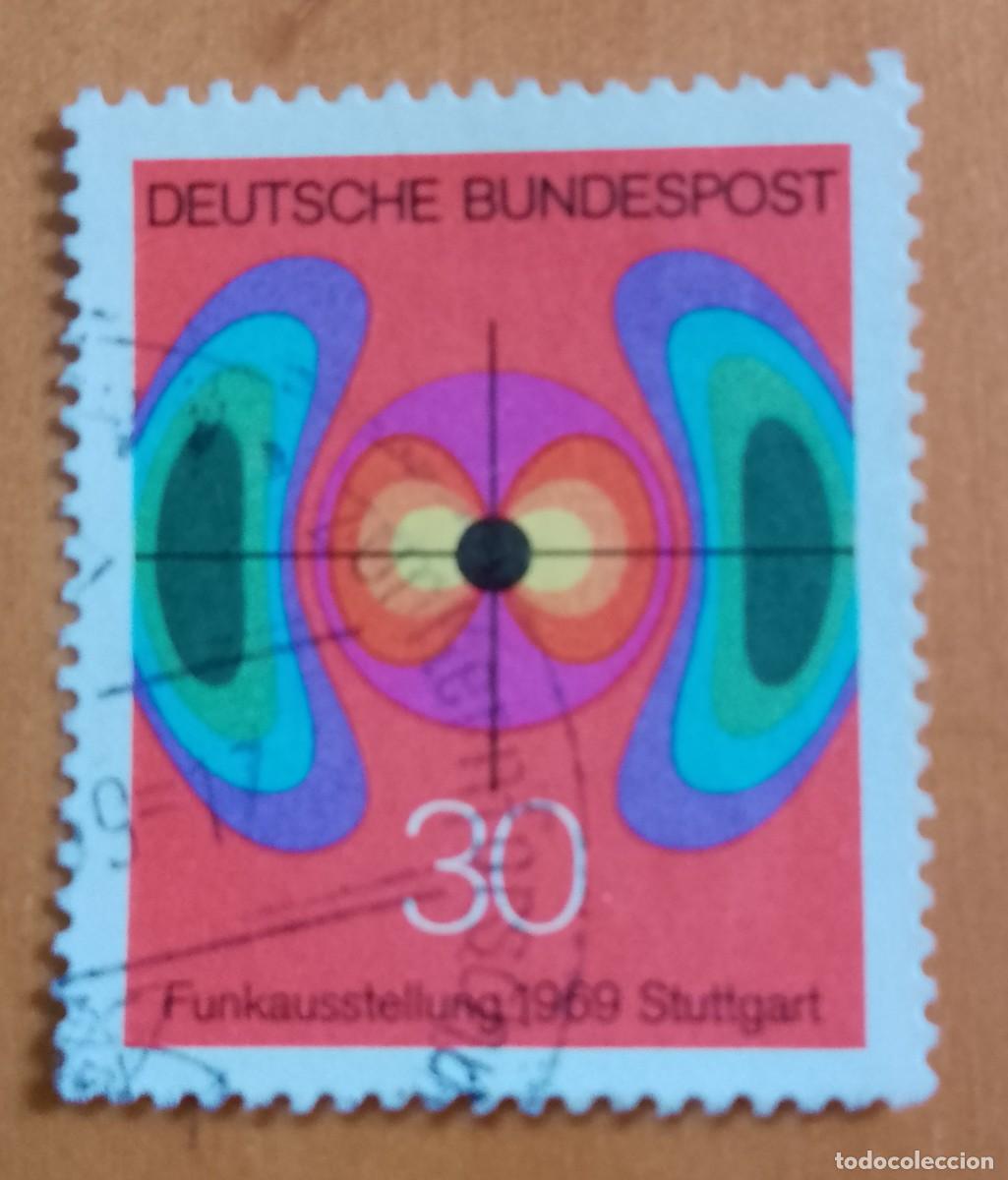 Sellos: ALEMANIA - V/F 30 - EXPOSICI&Oacute;N DE RADIO Y TELEVISI&Oacute;N, STUTTGART 1969