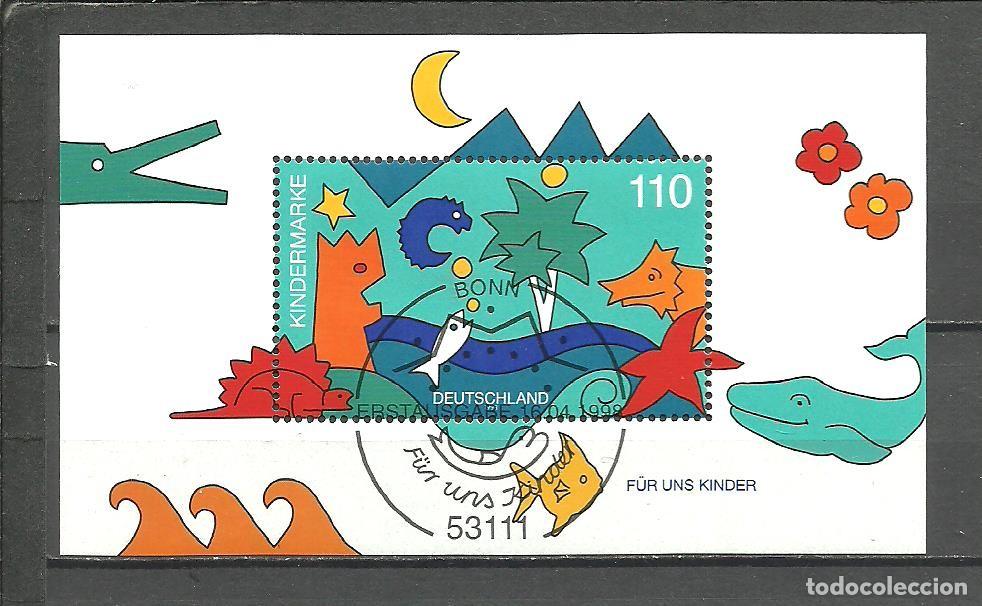 Sellos: ALEMANIA FEDERAL 1998 - MICHEL NRO. 42 BLOCK - MATASELLADO