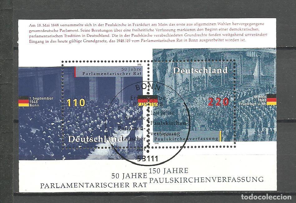 Sellos: ALEMANIA FEDERAL 1998 - MICHEL NRO. 1986-87 - MATASELLADO