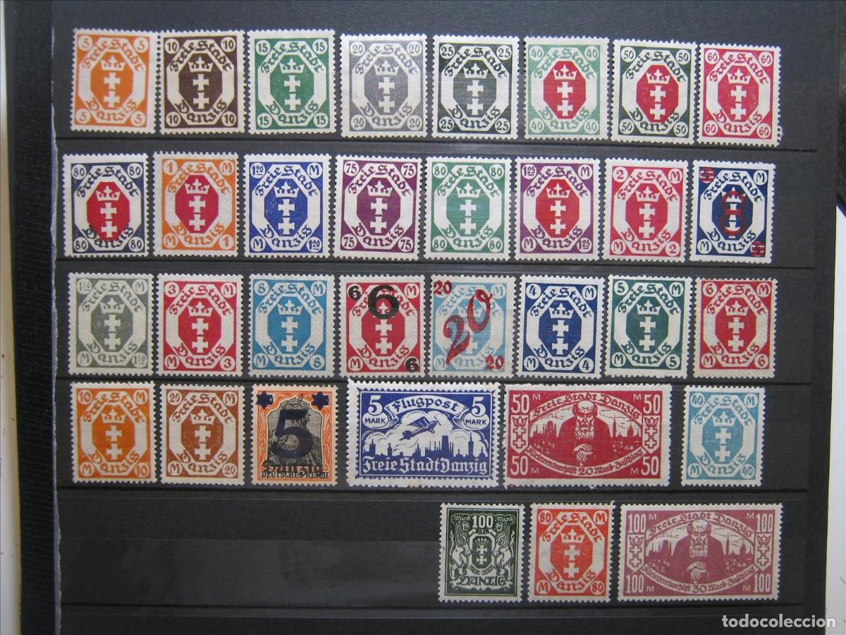 Stamps: ALEMANIA DANZIG LOTE 33 VALORES LH/MH/(*) LUJO.