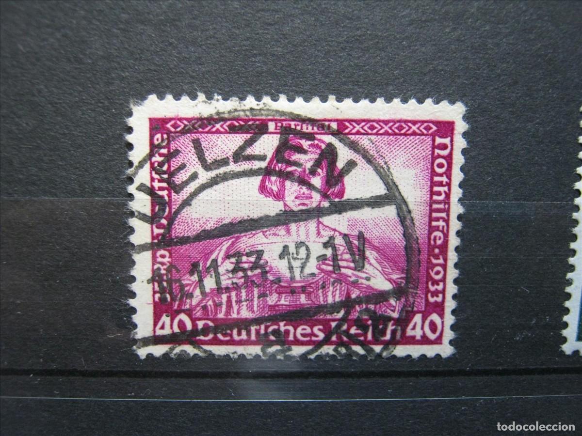 Stamps: ALEMANIA IMPERIO REICH 1933 WAGNER YVERT 478 USADO DIENTE CORTO.