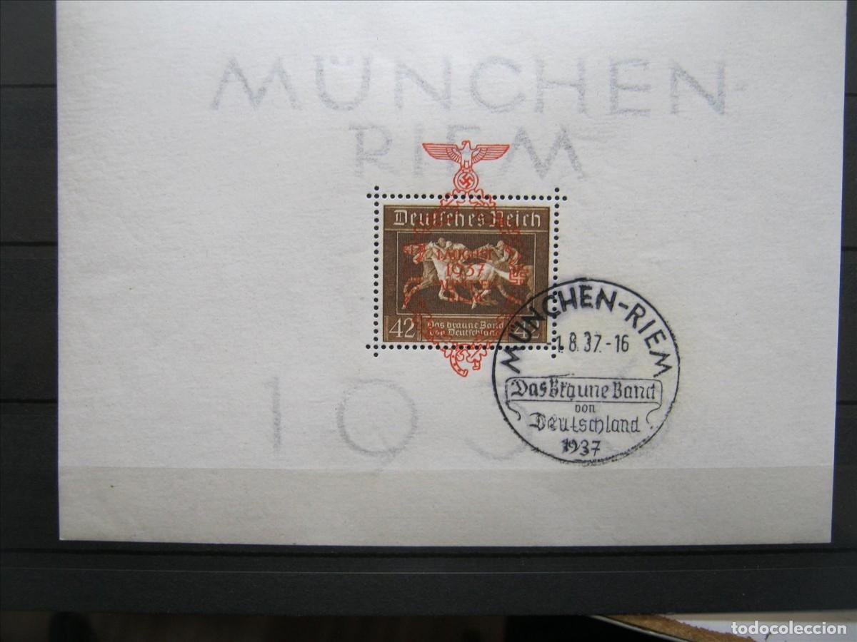 Francobolli: ALEMANIA IMPERIO REICH 1937 HOJA BLOQUE YVERT HB 7 USADA LUJAZO.