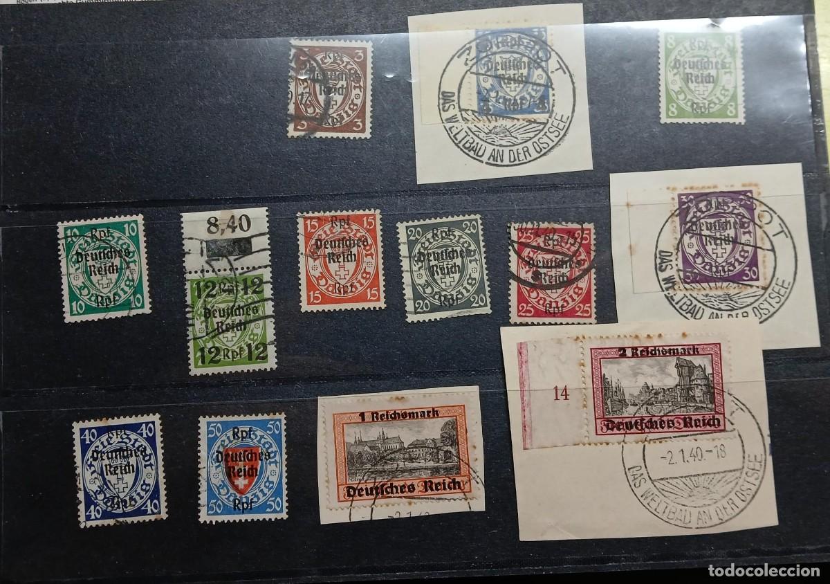 Briefmarken: Imperio alem&aacute;n 1939. Serie con varios sellos en borde de hoja. muy bonito