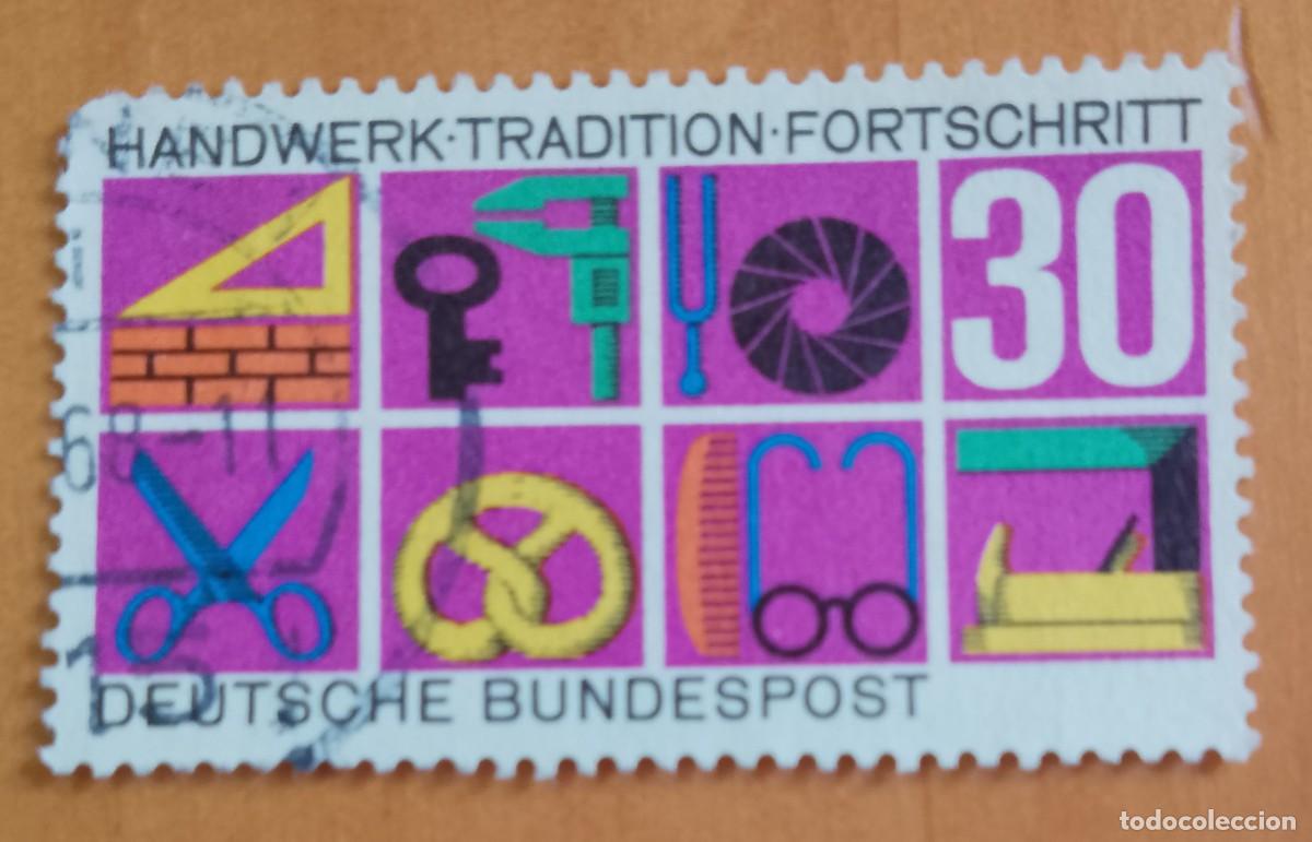 Sellos: ALEMANIA - V/F 30 - A&Ntilde;O 1968 - ARTESANIA, TRADICI&Oacute;N, PROGRESO - YV 418