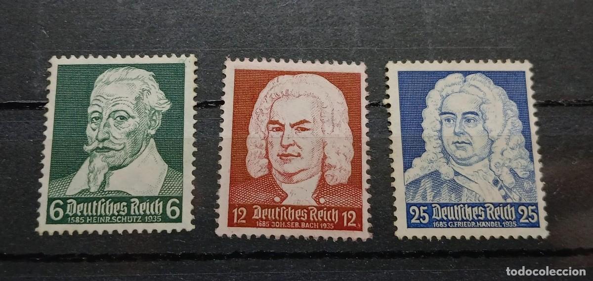 Selos: Imperio alem&aacute;n 1935 M573-575 MNH SIN BISAGRA