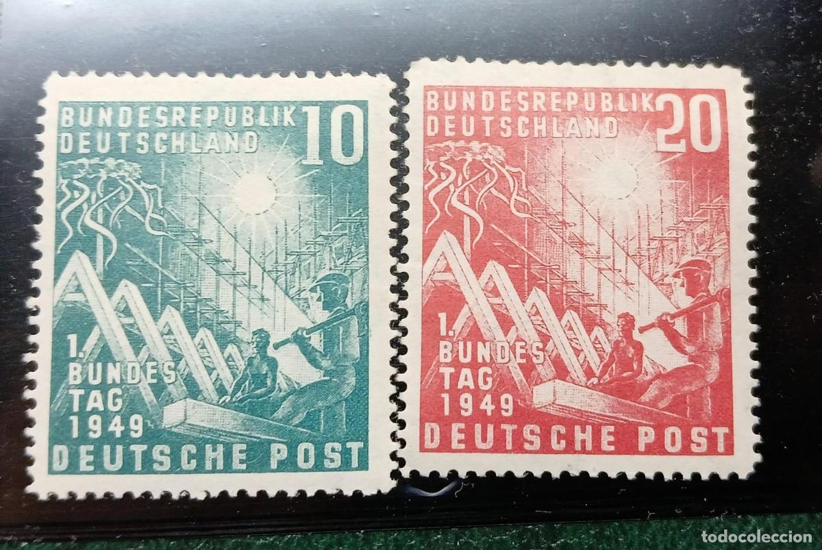 Francobolli: Alemania federal. Primer sello de emisi&oacute;n 1949 MNH SIN BISAGRAS