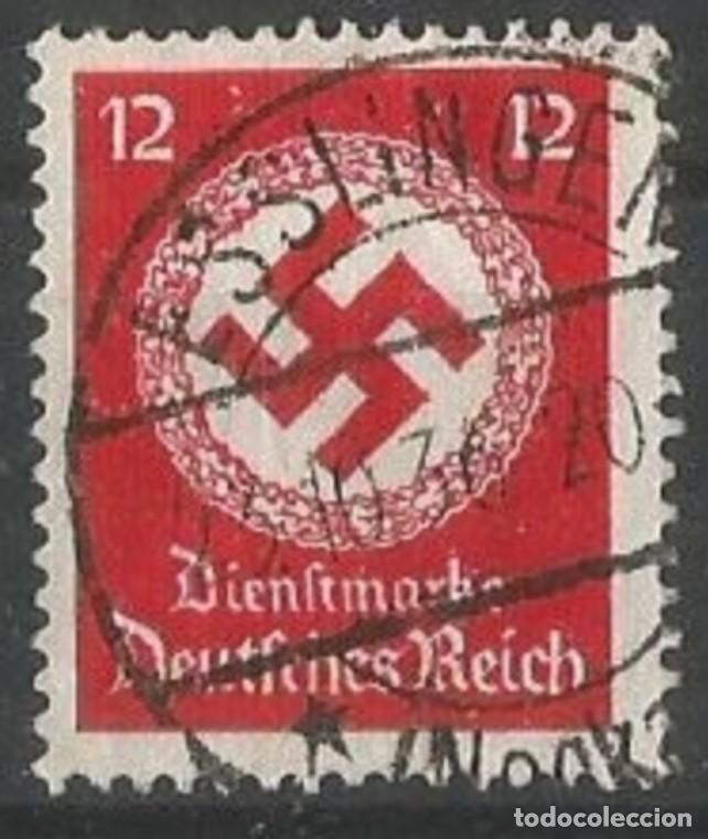 Sellos: ALEMANIA 1934 - CRUZ GAMADA - 12 PFG - CIRCULADO - BUEN VALOR