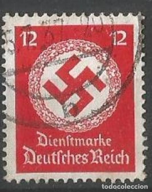Sellos: ALEMANIA 1934 - CRUZ GAMADA - 12 PFG - CIRCULADO - BUEN VALOR