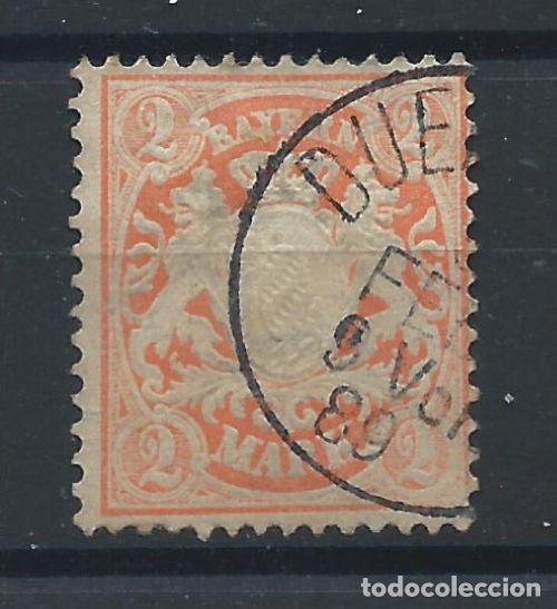 Sellos: Allemagne - Bayern N&deg;47 Obl (FU) 1876/78 - Blason