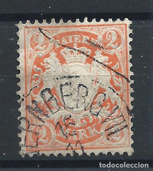 Sellos: Allemagne - Bayern N&deg;47 Obl (FU) 1876/78 - Blason (bis)