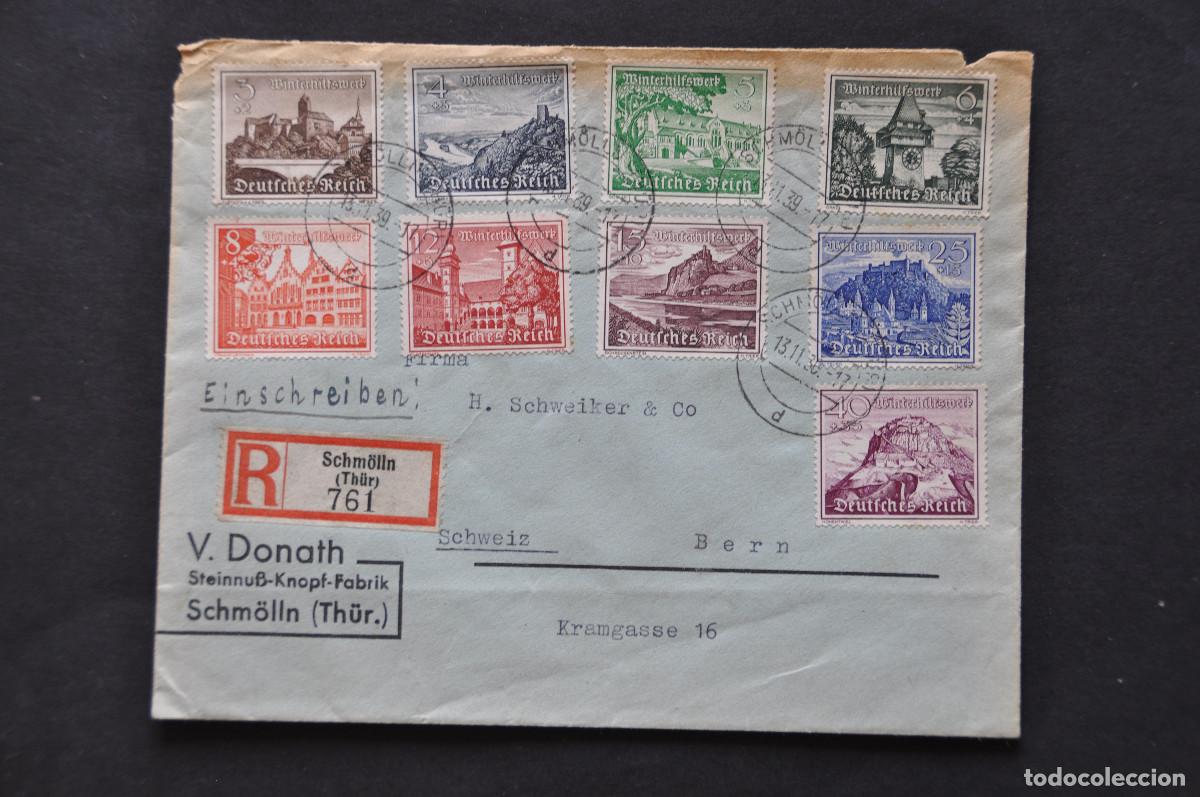Sellos: ALEMANIA - SOBRE FECHADO EN 1939