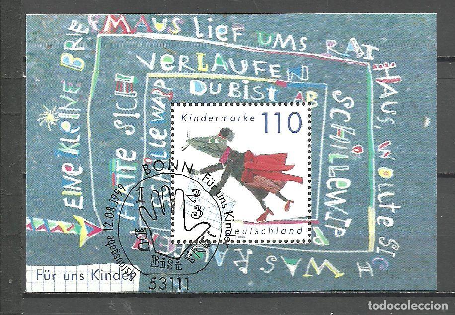 Sellos: ALEMANIA FEDERAL 1999 - MICHEL NRO. 51 BLOCK - MATASELLADO