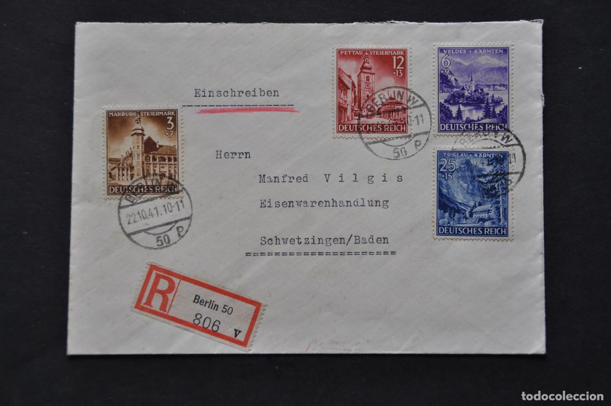 Sellos: ALEMANIA - SOBRE FECHADO EN 1941