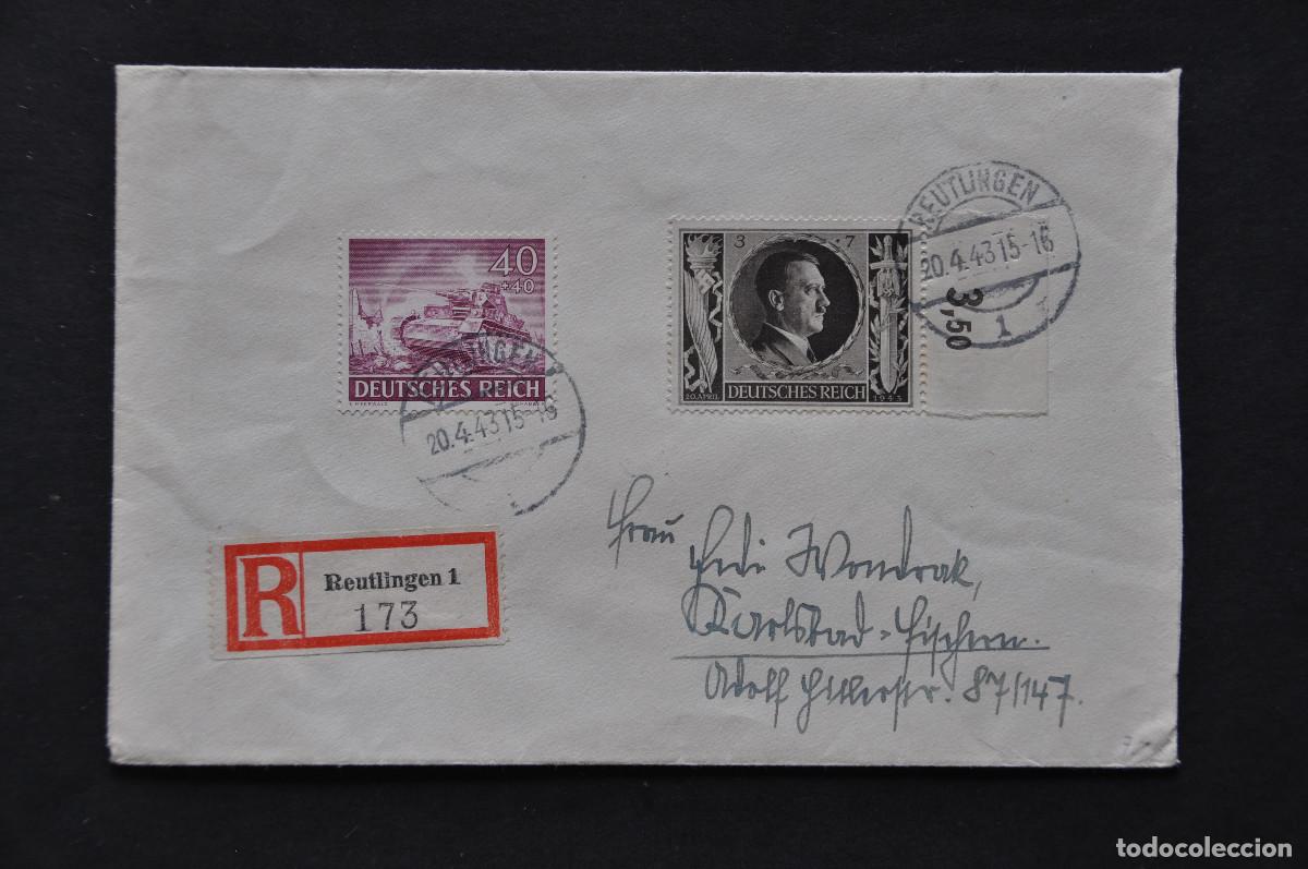 Sellos: ALEMANIA - FRONTAL FECHADO EN 1943