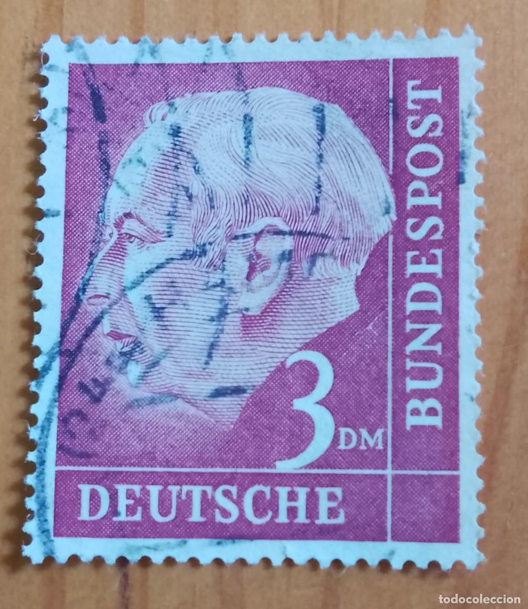 Sellos: ALEMANIA - V/F 3 - A&Ntilde;O 1954, PRESIDENTE: THEODOR HEUSS 1884.1963 - YV 72B