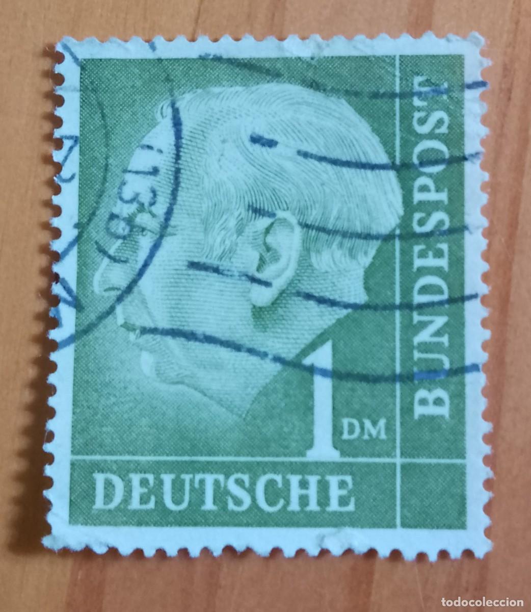 Sellos: ALEMANIA - V/F 1 - A&Ntilde;O 1954, PRESIDENTE: THEODOR HEUSS 1884.1963