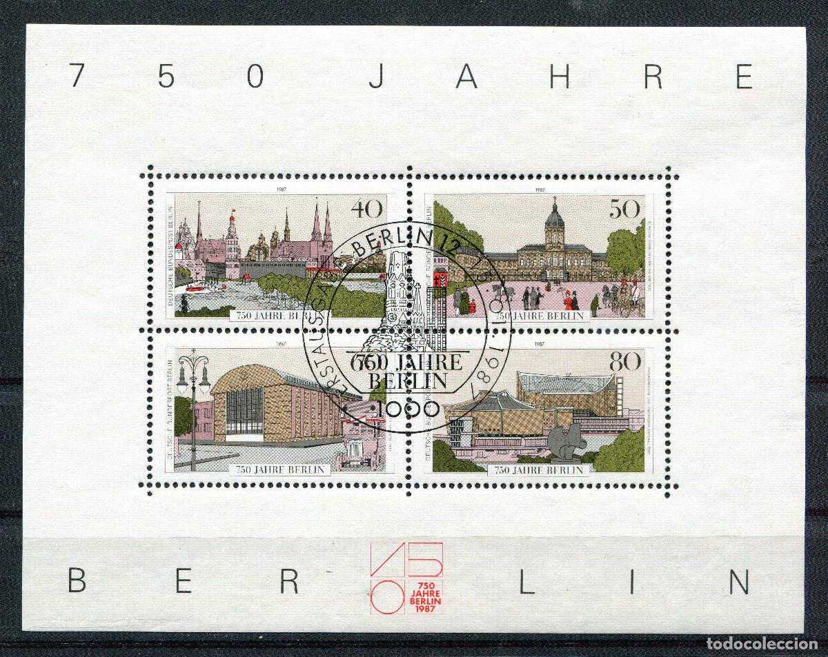 Sellos: BERLIN 1987 STAMP MICHEL DE-BE BL8
