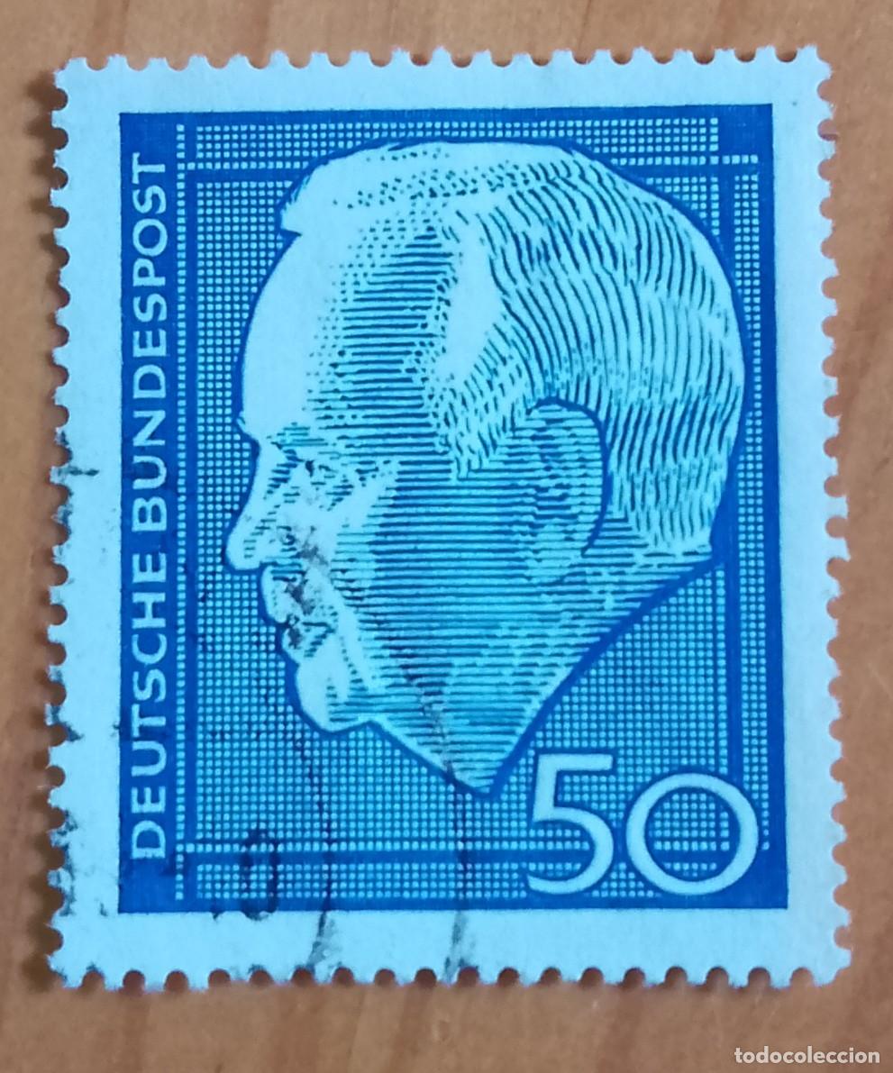Sellos: ALEMANIA - V/F 50 - A&Ntilde;O 1964, PRESIDENTE: HEINRICH L&Uuml;BKE