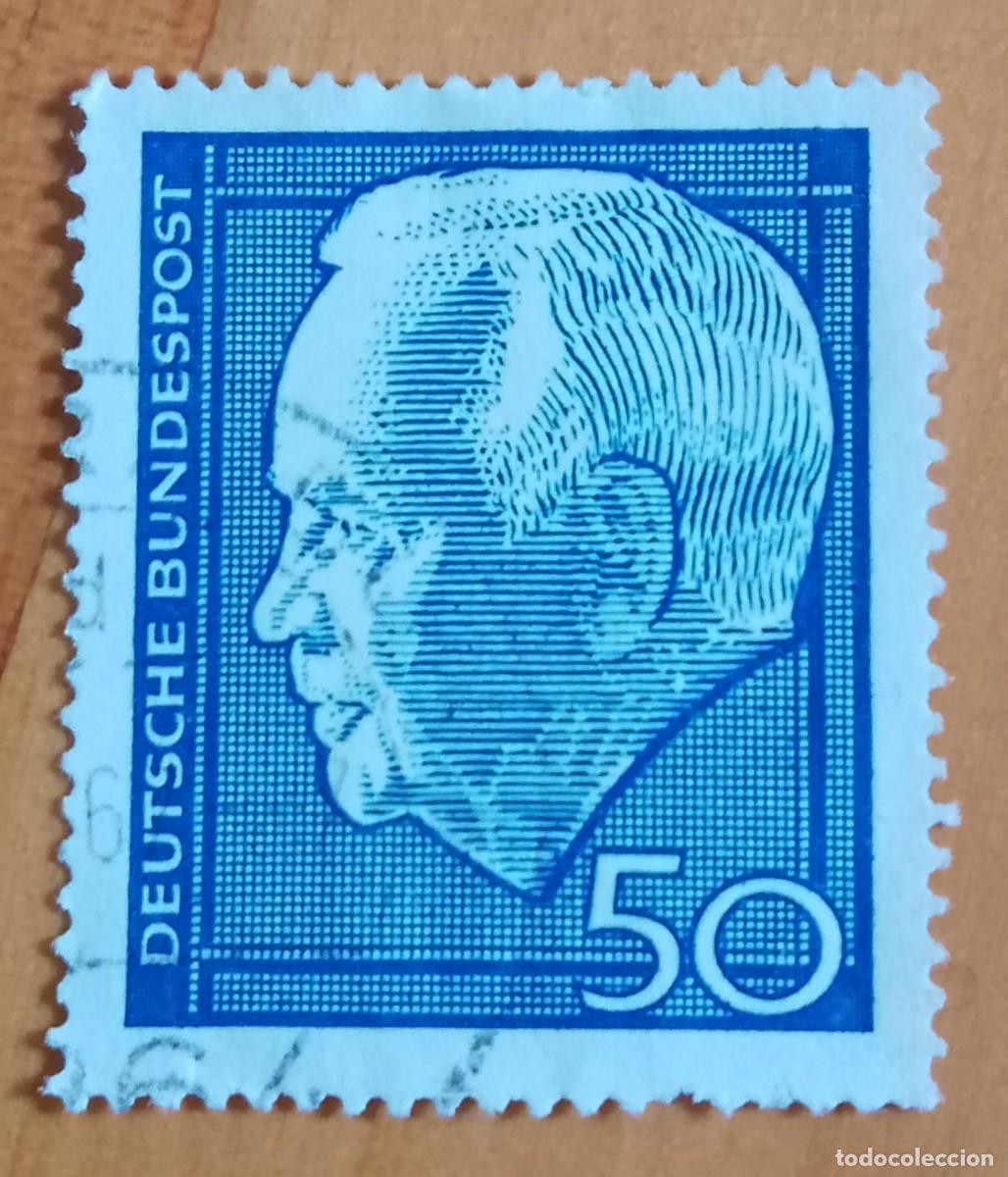 Sellos: ALEMANIA - V/F 50 - A&Ntilde;O 1964, PRESIDENTE: HEINRICH L&Uuml;BKE