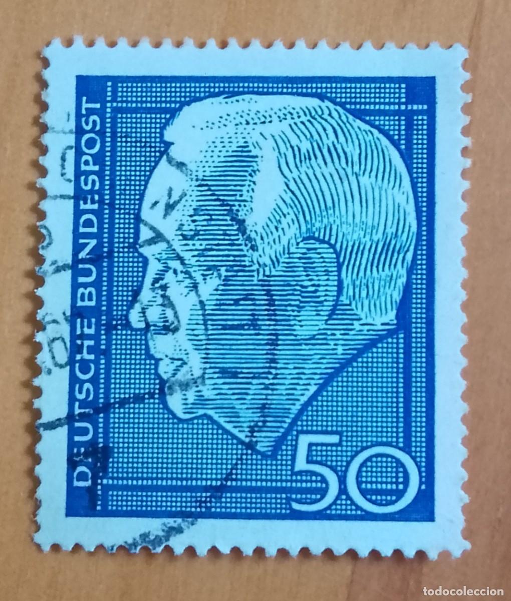 Sellos: ALEMANIA - V/F 50 - A&Ntilde;O 1964, PRESIDENTE: HEINRICH L&Uuml;BKE