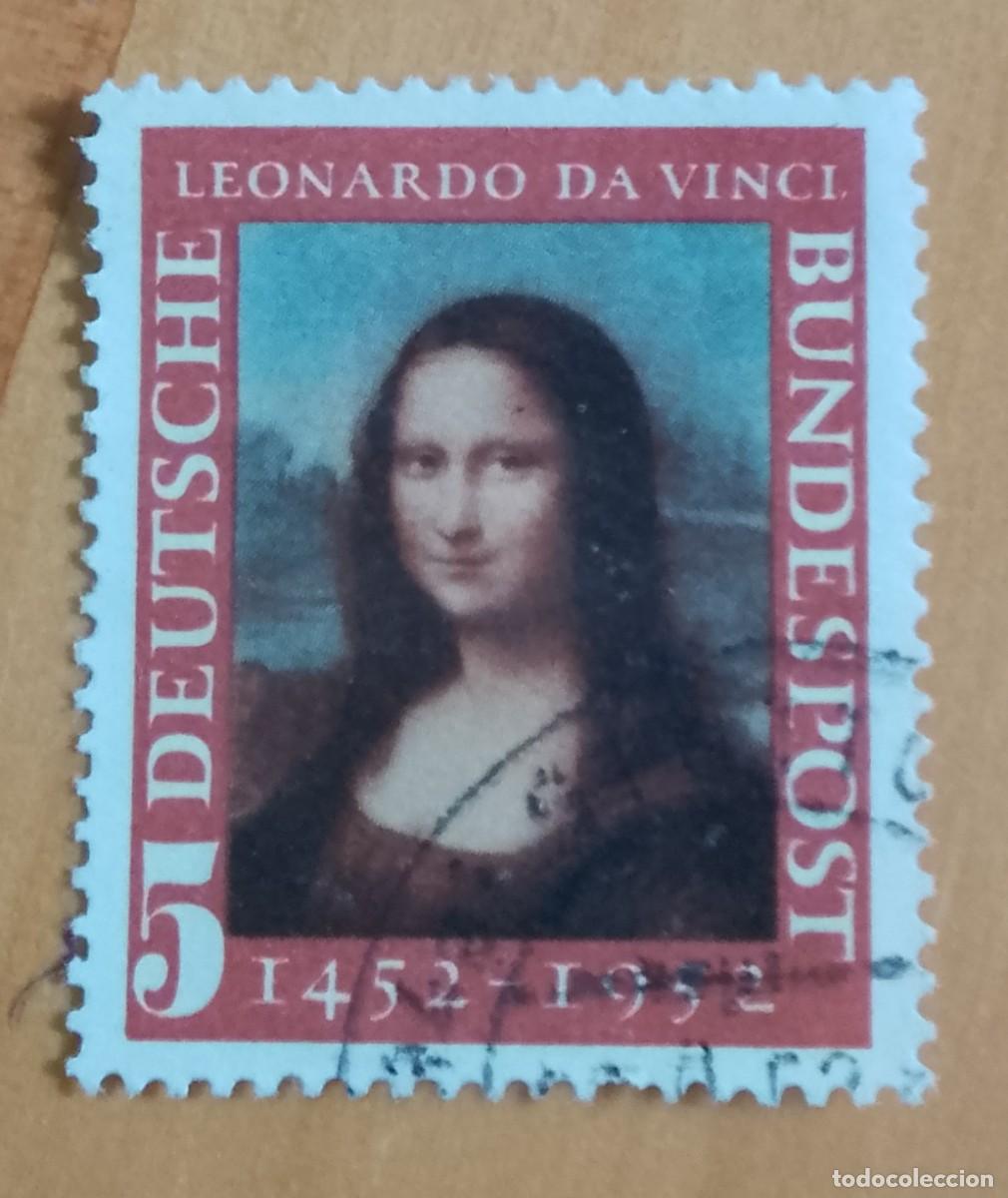 Sellos: ALEMANIA - V/F 5 - A&Ntilde;O 1952 - LEONARDO DA VINCI 1452.1952 - YV 34