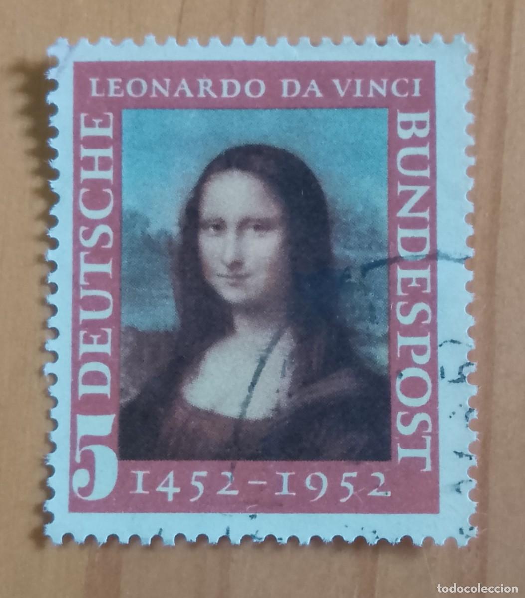 Sellos: ALEMANIA - V/F 5 - A&Ntilde;O 1952 - LEONARDO DA VINCI 1452.1952 - YV 34