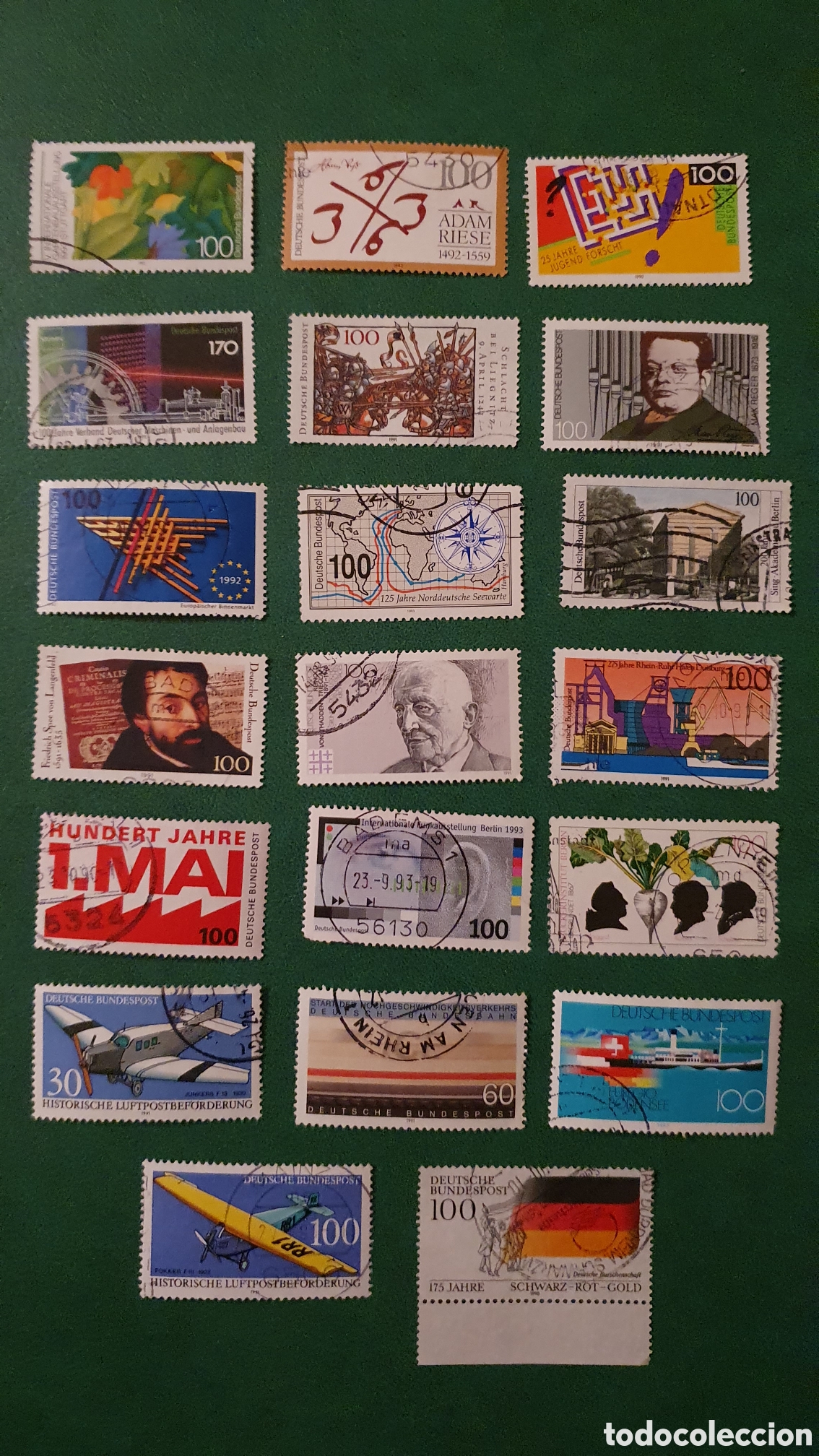 Selos: Sellos bonitos Alemania a&ntilde;os 90