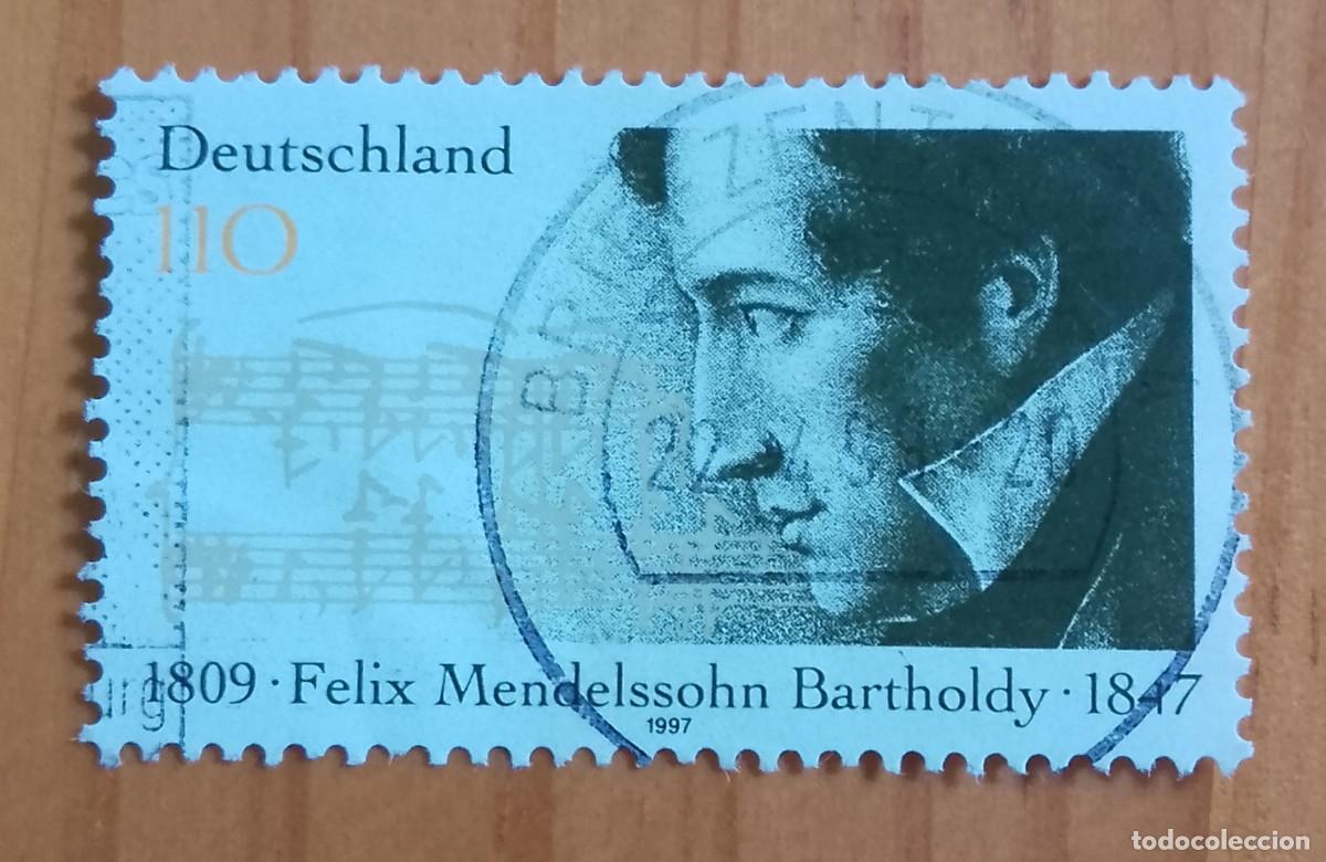 Sellos: ALEMANIA - V/F 110 - A&Ntilde;O 1997 - 150&ordm; ANIVERSARIO MUERTE DE FELIX MENDELSSOHN BARTHOLDY 1809.1847