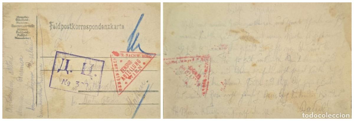 Sellos: O) GERMANY, FELDPOSTKORRESPONDENZKARTE, MILITARY MAIL CORRESPONDENCE CARD, IMPERIAL MILITARY CENSORS