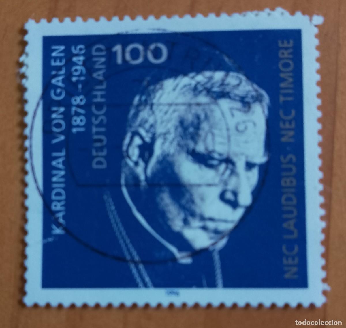 Sellos: ALEMANIA - V/F 100 - A&Ntilde;O 1999 (III REICH HITLER) KARDINAL VON GALEN
