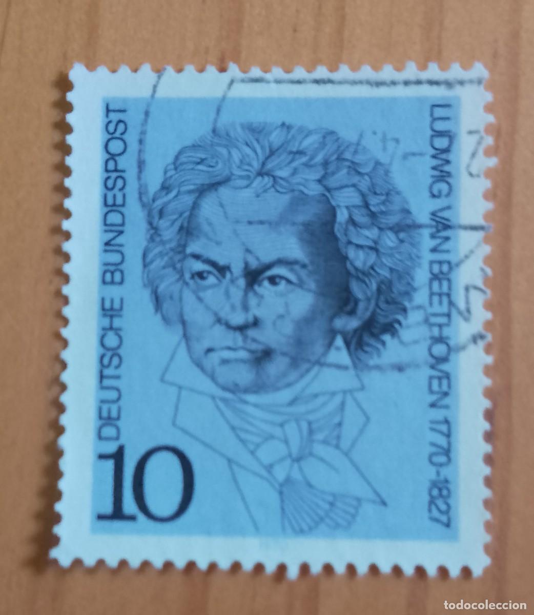 Sellos: ALEMANIA - V/F 10 - LUDWIG VAN BEETHOVEN 1770.1827 - YV 479