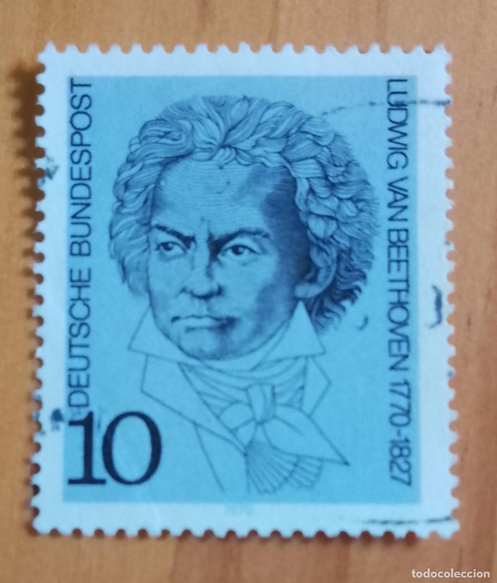 Sellos: ALEMANIA - V/F 10 - LUDWIG VAN BEETHOVEN 1770.1827 - YV 479