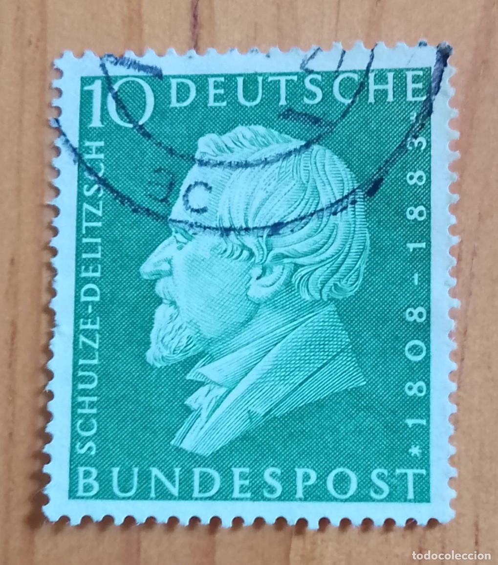 Sellos: ALEMANIA - V/F 10 - A&Ntilde;O 1958, HERMAN SCHULZE-DELITZSCH, POL&Iacute;TICO - YV 167