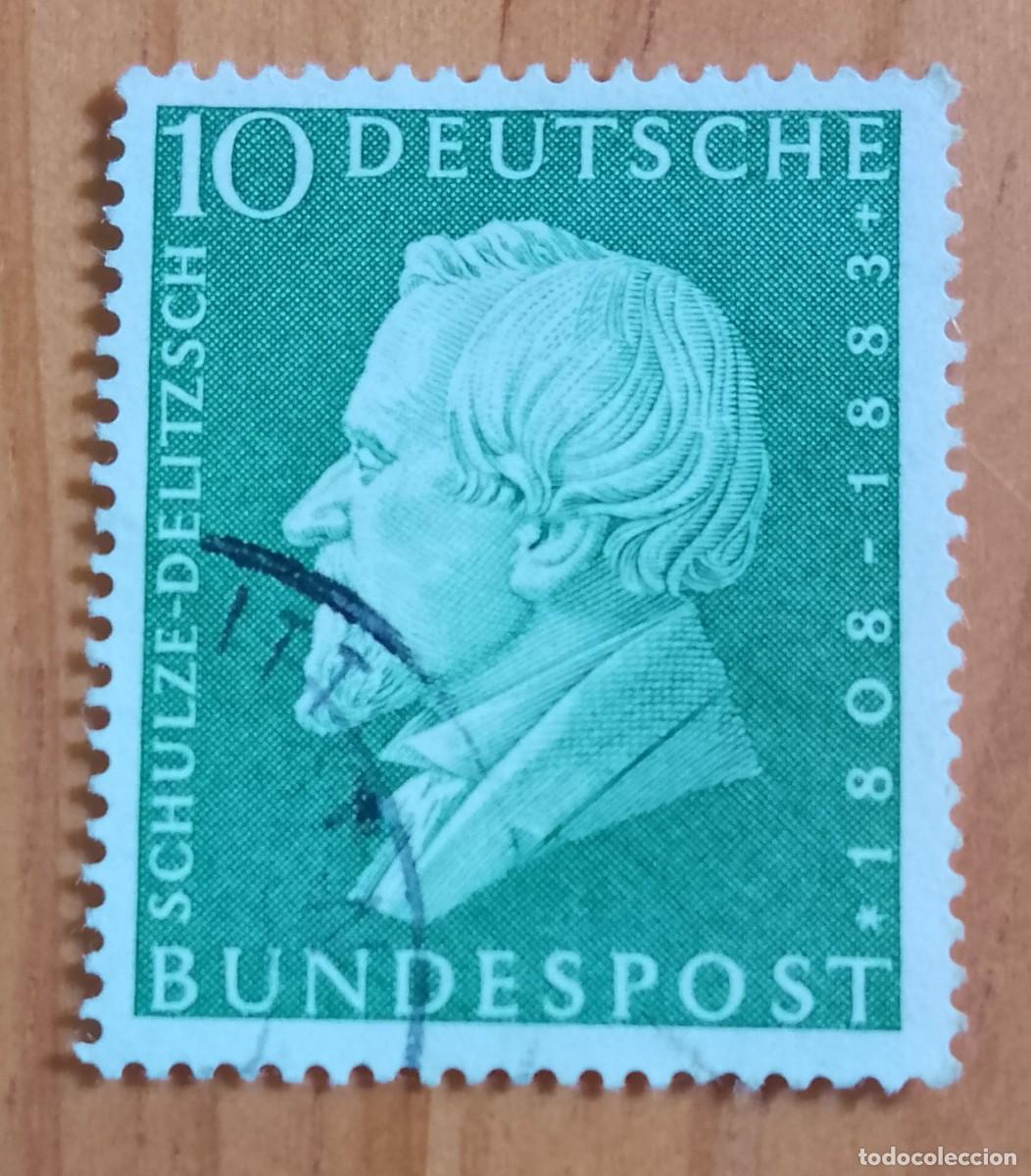 Sellos: ALEMANIA - V/F 10 - A&Ntilde;O 1958, HERMAN SCHULZE-DELITZSCH, POL&Iacute;TICO - YV 167