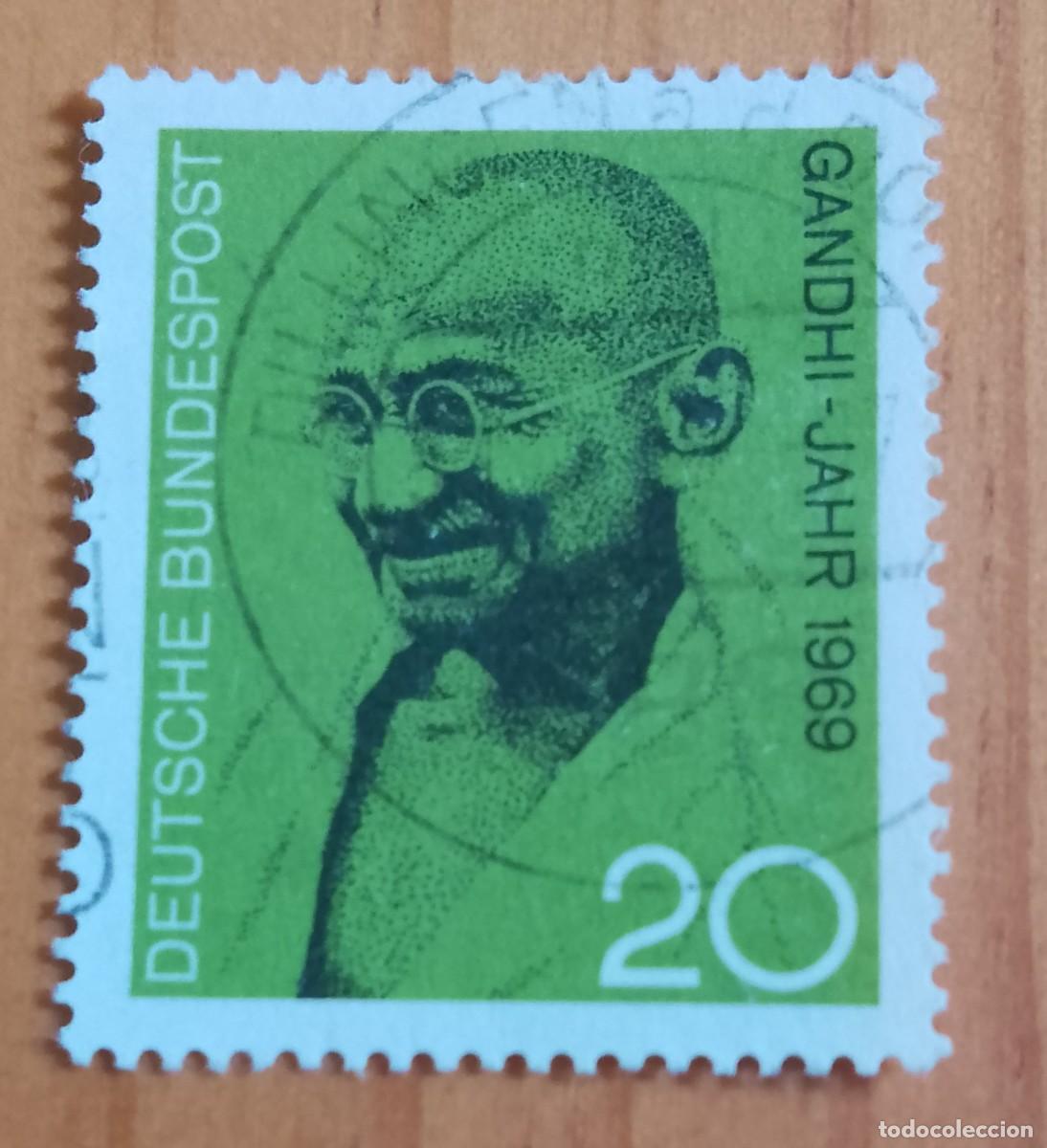 Sellos: ALEMANIA - V/F 20 - A&Ntilde;O 1969 - GANDHI