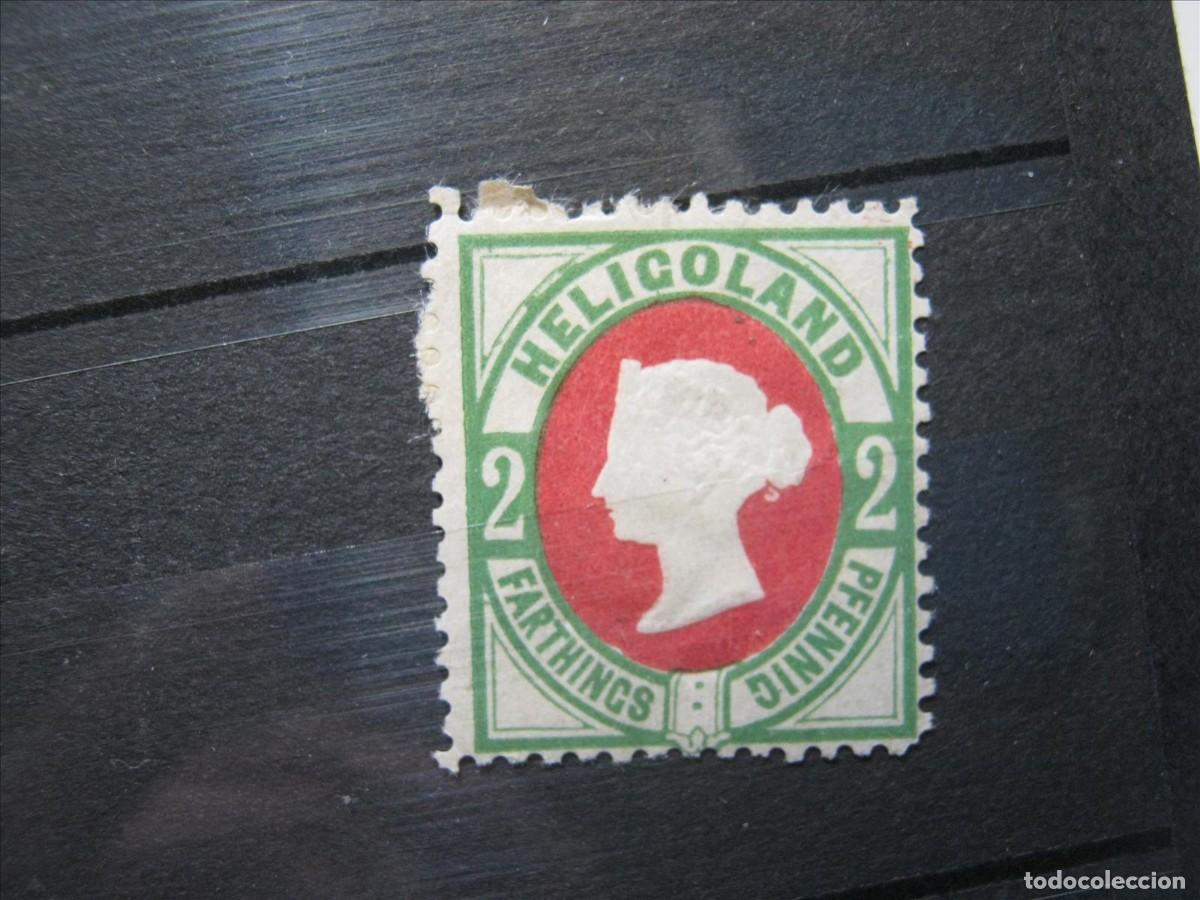 Sellos: ALEMANIA ESTADO HELIGOLAND YVERT 11 MH* LUJO REIMPRESI&Oacute;N.