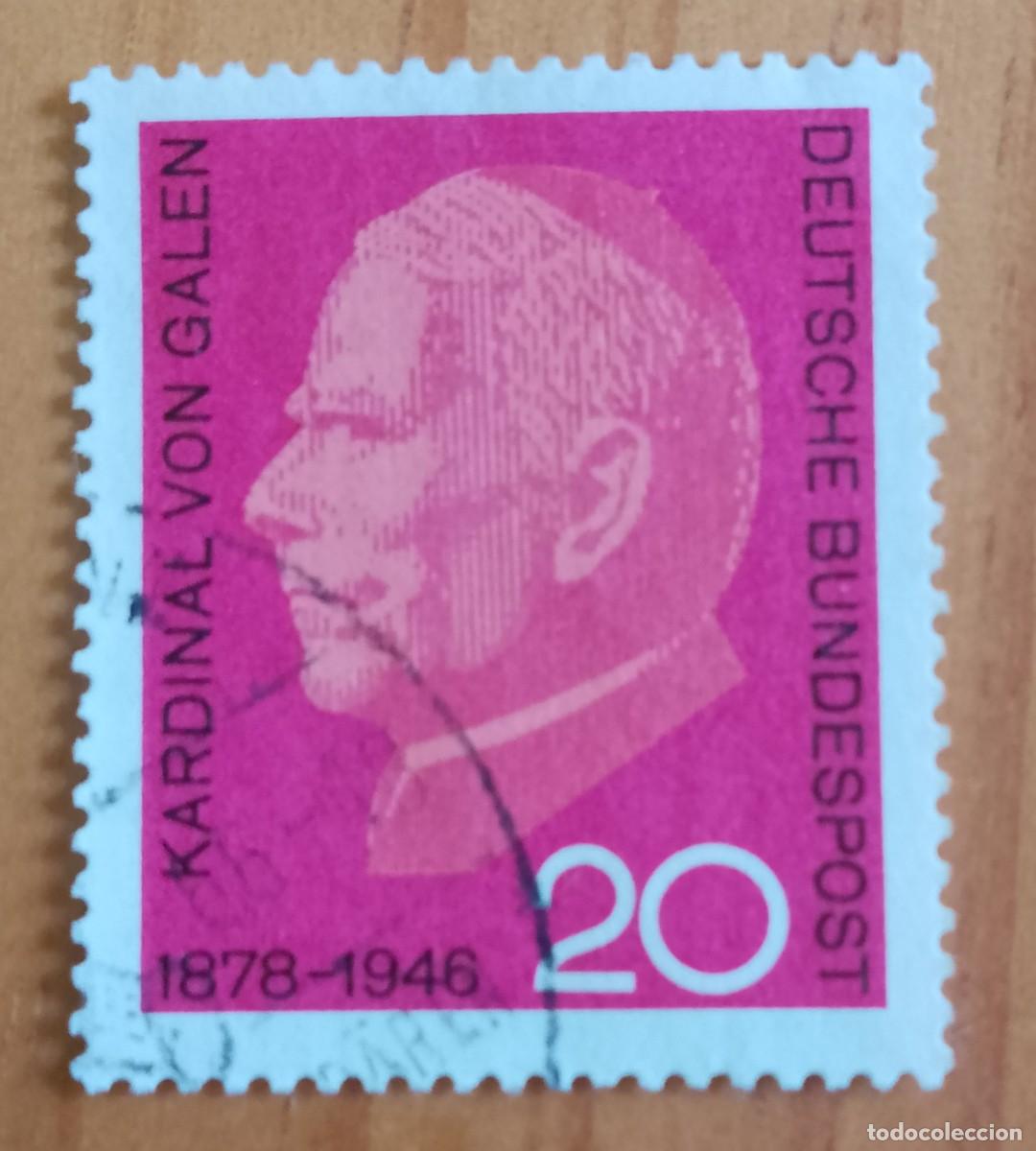 Sellos: ALEMANIA - V/F 20 - KARDENAL VON GALEN, RELIGI&Oacute;N 1878.1946