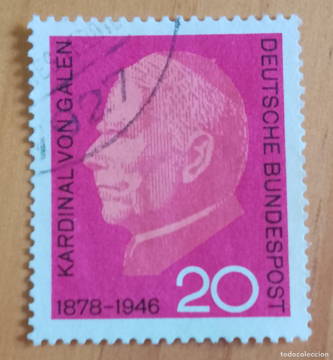 Sellos: ALEMANIA - V/F 20 - KARDENAL VON GALEN, RELIGI&Oacute;N 1878.1946
