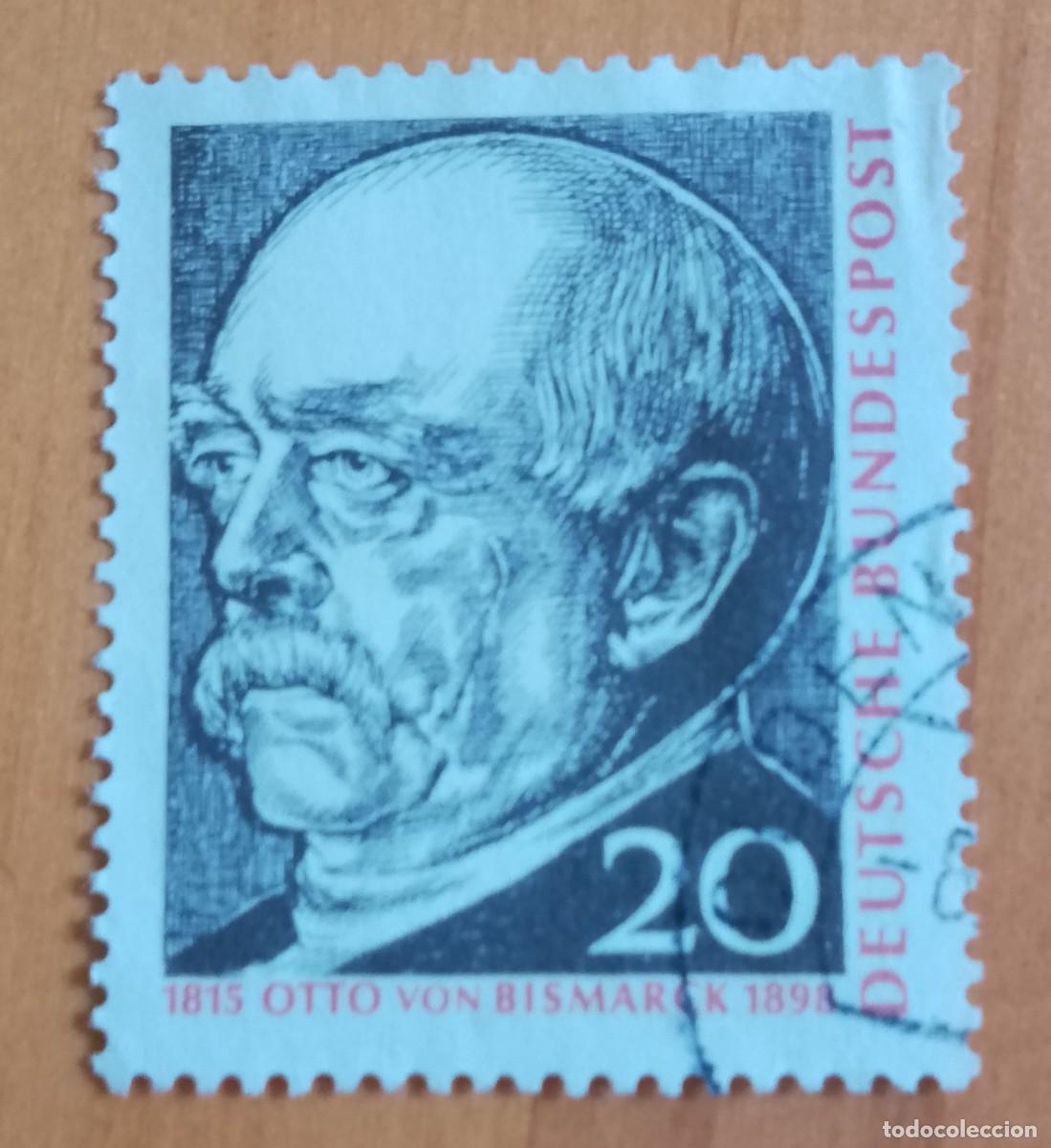 Sellos: ALEMANIA - V/F 20 - A&Ntilde;O 1965 - 150&ordm; ANIVERSARIO DEL NACIMIENTO DE OTTO VON BISMARK 1815.1898