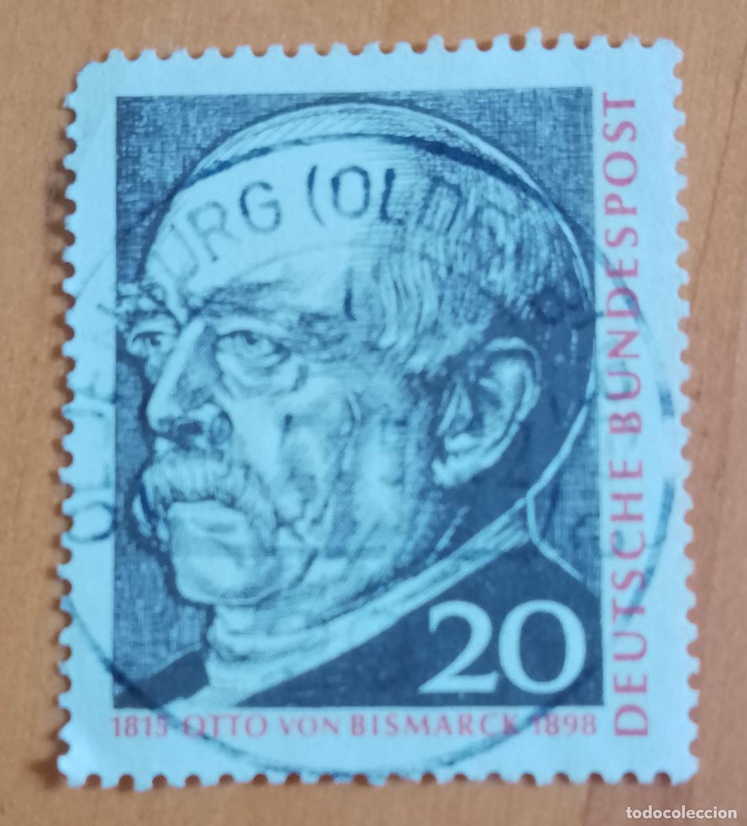 Sellos: ALEMANIA - V/F 20 - A&Ntilde;O 1965 - 150&ordm; ANIVERSARIO DEL NACIMIENTO DE OTTO VON BISMARK 1815.1898