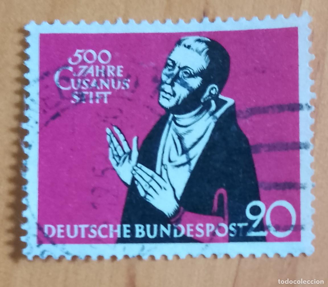 Sellos: ALEMANIA - V/F 20 - A&Ntilde;O 1958 - 500&ordm; ANIVERSARIO DEL HOSPICIO CUSANUES EN KUES - YV 172